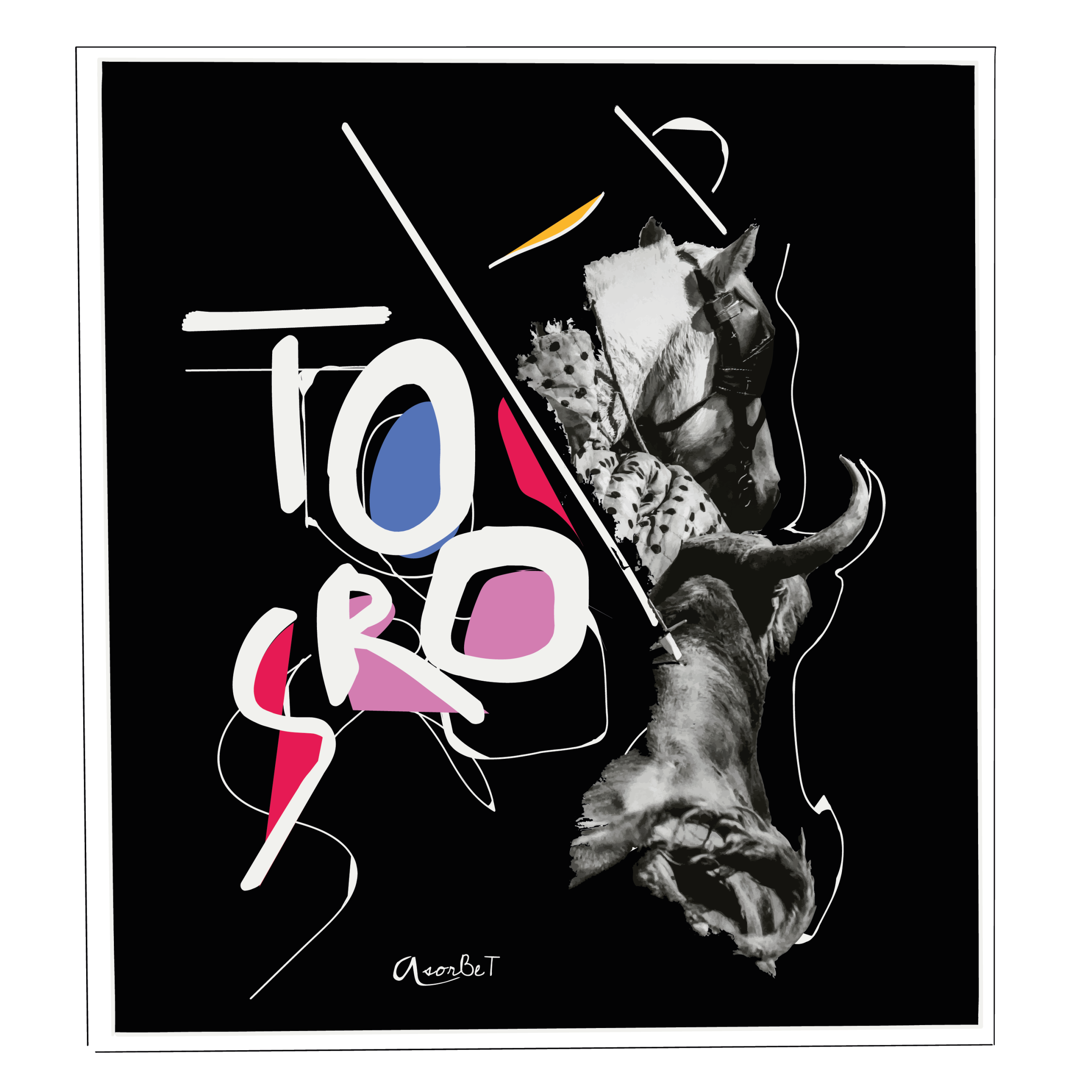 Toile Art graphique Sorbet Anthony Tauromachie, Corrida, Morante, Despedida, Madrid